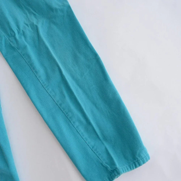Vintage Lady Footlocker Casuals Teal Straight Leg High-Waisted Pants  S - Picture 8 of 13